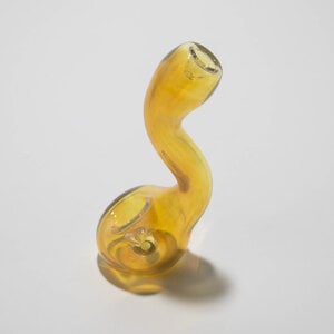 Fumed Curvy Glass Hand Pipe - Assorted Fumed Curvy Glass Hand Pipe - Assorted