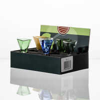 Triangle Glass Bowl Piece - Assorted Colors