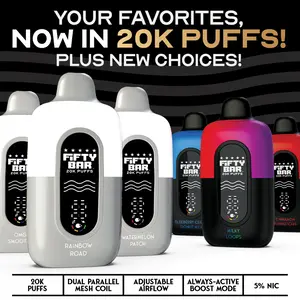 Fifty Bar Fifty Bar V2 18ML 20K Puffs Disposable Fifty Bar Fifty Bar V2 18ML 20K Puffs Disposable