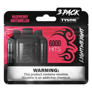Tyson Tyson 2.0 Lightweight 3 Pack 6K Puff Tyson Tyson 2.0 Lightweight 3 Pack 6K Puff