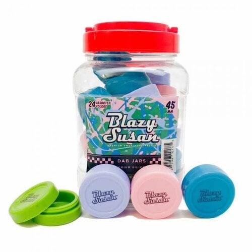 Blazy Susan Blazy Susan 45mm Silicone Dab Jars 24CT Blazy Susan Blazy Susan 45mm Silicone Dab Jars 24CT