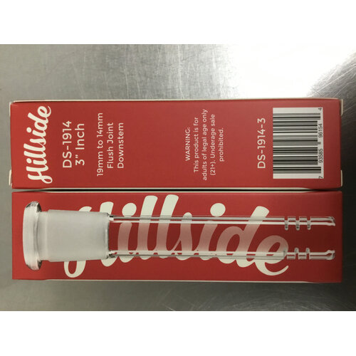 Glass Downstem 19mm/14mm 3"