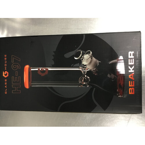 10” 9mm Beaker Vermillion
