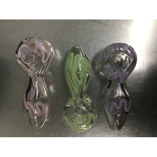 Slime Scribble 4” Medium Hand Pipe Style 31