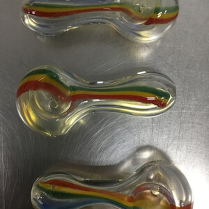 Rasta Stripe Small 3” Hand Pipe