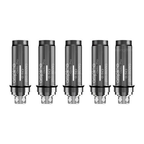 Aspire Aspire Cleito Pro Tank Replacement Coils 0.5ohm 5pk Aspire Aspire Cleito Pro Tank Replacement Coils 0.5ohm 5pk