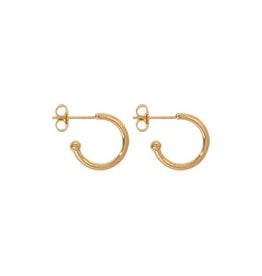 15mm Gold Plated Hoop Earrings