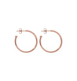 Nikki Lissoni 20mm Rose Gold Plated Hoop Earrings