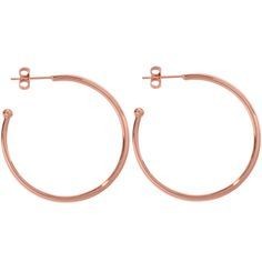 Nikki Lissoni Rose Gold Plated Hoop Earrings - EA1003RG
