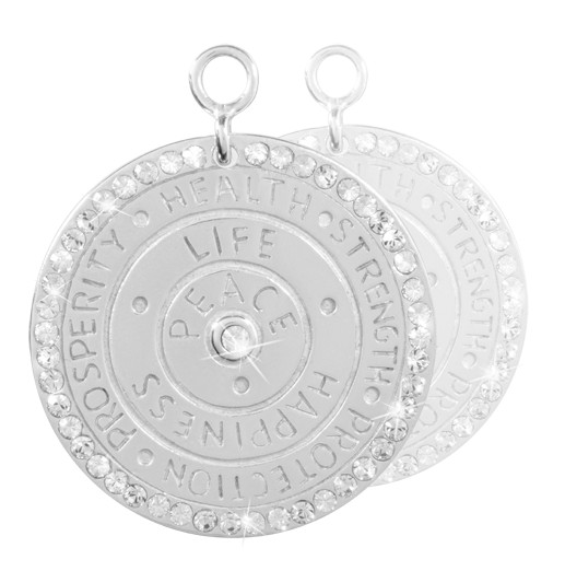 Nikki Lissoni 'Wisdom of Words' Earring Coins - EAC2036S