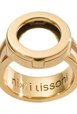 Nikki Lissoni Interchangeable Coin Ring  sz. 7