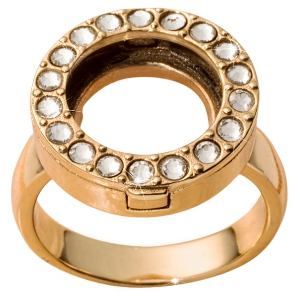 Nikki Lissoni Interchangeable Gold Coin Ring - R1005G7