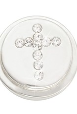'Sparkling Cross' Silver Ring Coin