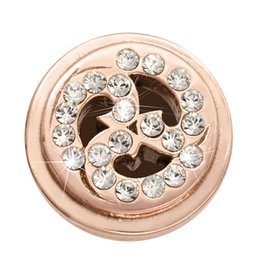 Sparkling Curls' Rose Gold Ring Coin