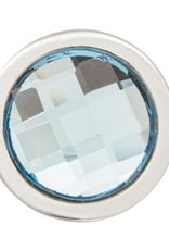 Nikki Lissoni 'Faceted Aquamarine Swarovski' Ring Coin RC2020S