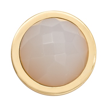 Nikki Lissoni 'Faceted White Agate' Ring Coin - RC2027G