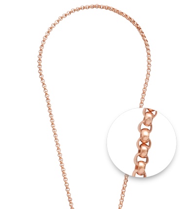 Nikki Lissoni 24" Rose Gold Plated Necklace