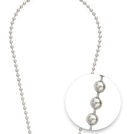 Nikki Lissoni 24" Silver Bead Necklace