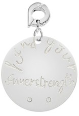 Find Your Inner Strength' Large Silver Charm - D1062SL