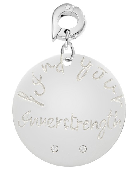 Find Your Inner Strength' Large Silver Charm - D1062SL
