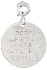Nikki Lissoni 'Never Forget...' Small Silver Charm - D1066SL
