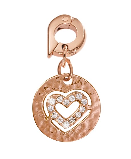 Nikki Lissoni 'Small Heart' Rose Gold Charm - D1098RGS