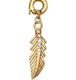 'Featherlight' 25mm Gold Charm