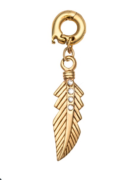 Nikki Lissoni 'Featherlight' Gold Charm - D1119GL