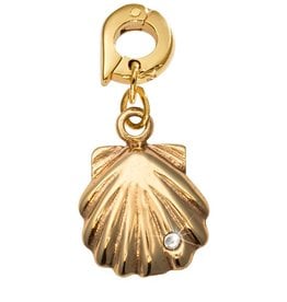 'Seashell' 20mm Gold Charm
