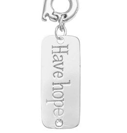 'Have Hope' 25mm Silver Charm