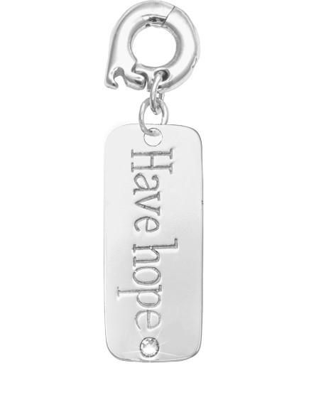 Nikki Lissoni 'Have Hope' Silver CharmD1143SL