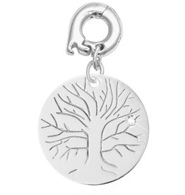 'Wisdom Tree' 20mm Silver Charm