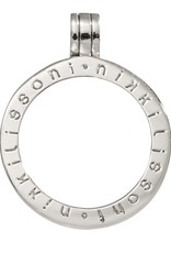 Medium Silver Nikki Lissoni Logo Pendant