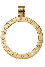 Nikki Lissoni Large Swarovksi Gold Pendant