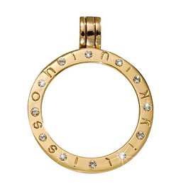 Nikki Lissoni Large Swarovski Gold Pendant