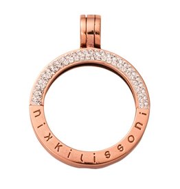 Small Rose Gold Pave Pendant