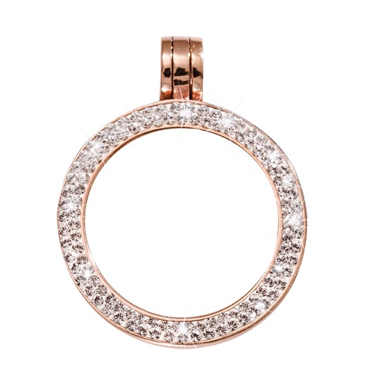 Medium Rose Gold & Swarovski Pendant