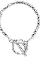 Silver Plated T-Bar Bracelet