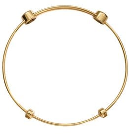 8.25" Gold Charm Bangle