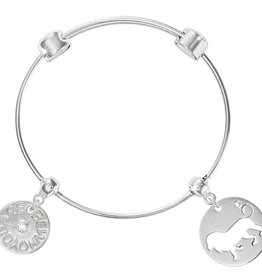 'Be Who You Are' & Lion Charm Bangle