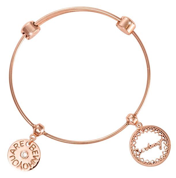 'Loving- Little Hearts' Charm Bangle