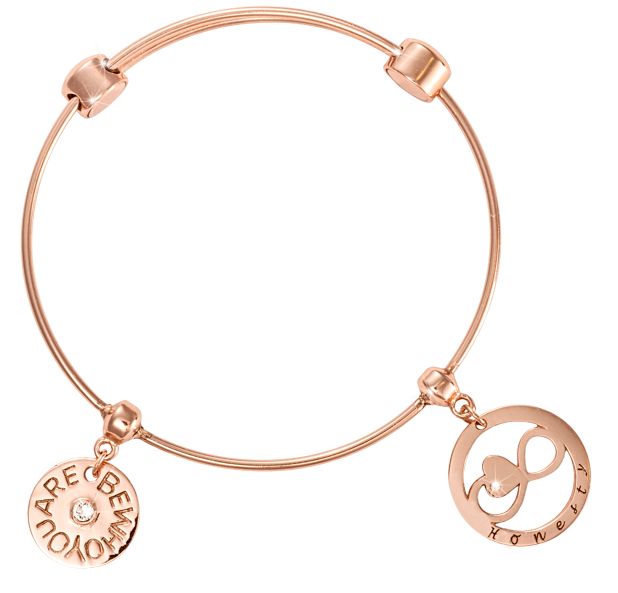 'Honesty' & 'Be Who You Are' Charm Bangle