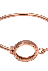 7.5" Rose Gold Pendant Bangle