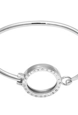 8.25" Silver Pendant Bangle