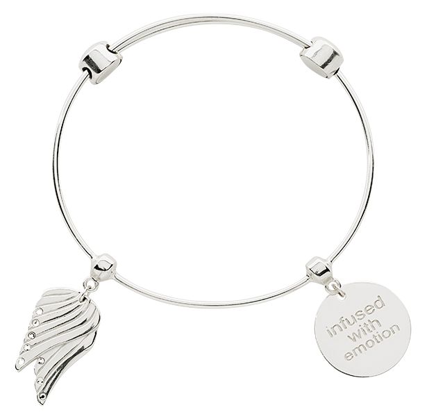 Angel Wing & 'Infused with Emotion' Bangle