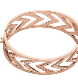 Rose Gold Chevron Bangle