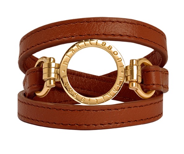 Brown Leather Wrap Bracelet