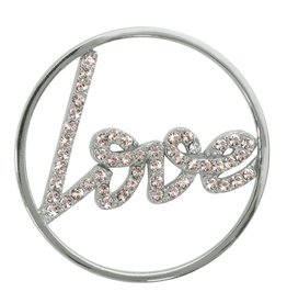 'Sparkling Love' Medium Silver Coin