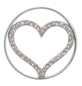 'Sparkling Heart' Medium Coin