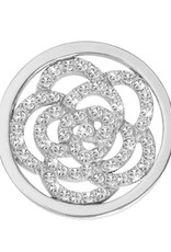 'Sparkling Flower' Small Silver Coin
